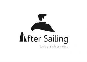 Logo after Sailing Noir sur blanc
