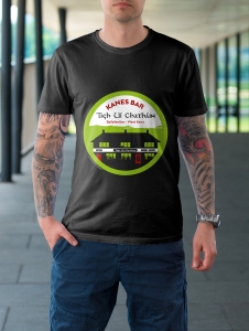 T-shirt-Projet-graphique-Pub-Irlandais-Tigh-Ui-Chathain-comté-Kerry-Irlande