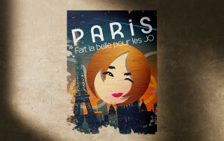 Poster Paris fait la belle pour les JO 2024 - Parodie.